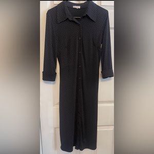 Women’s Black & Pink Polka Dot Dress